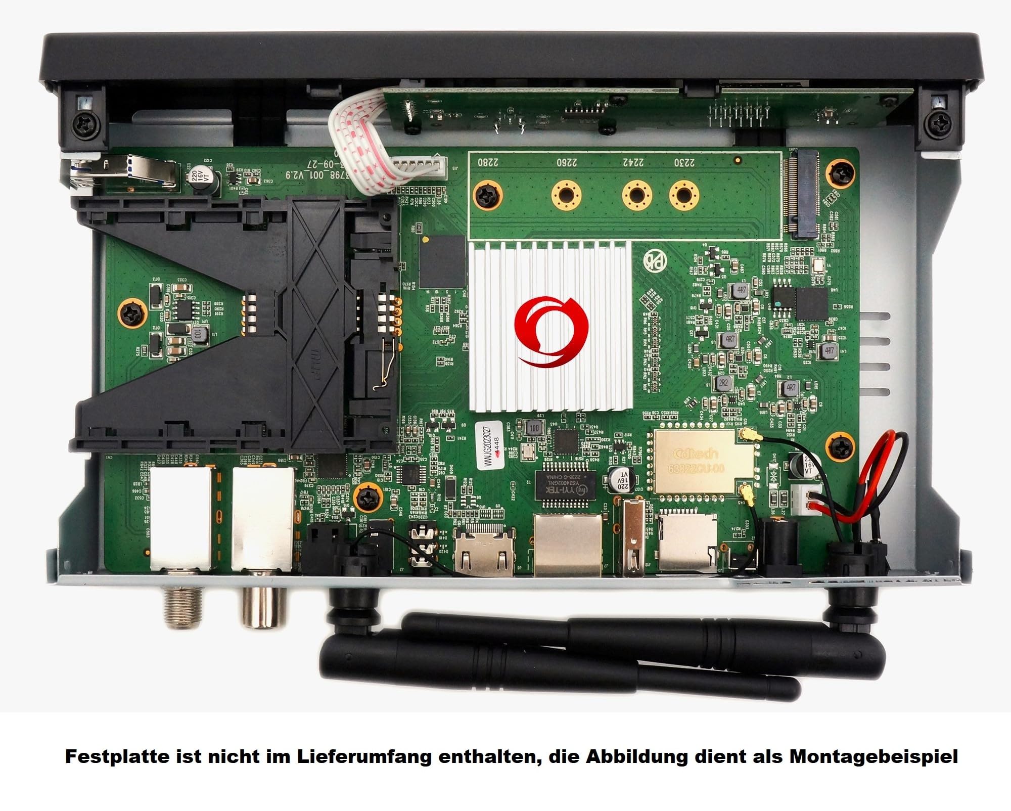 Octagon SF8008 UHD 4K Supreme Combo Receiver, Sat- Kabel- & DVB-T2 Receiver, E2 Linux & Define OS, mit PVR Aufnahmefunktion, M.2 M Key, Gigabit LAN, Bluetooth, Kartenleser, Sat to IP, WiFi WLAN