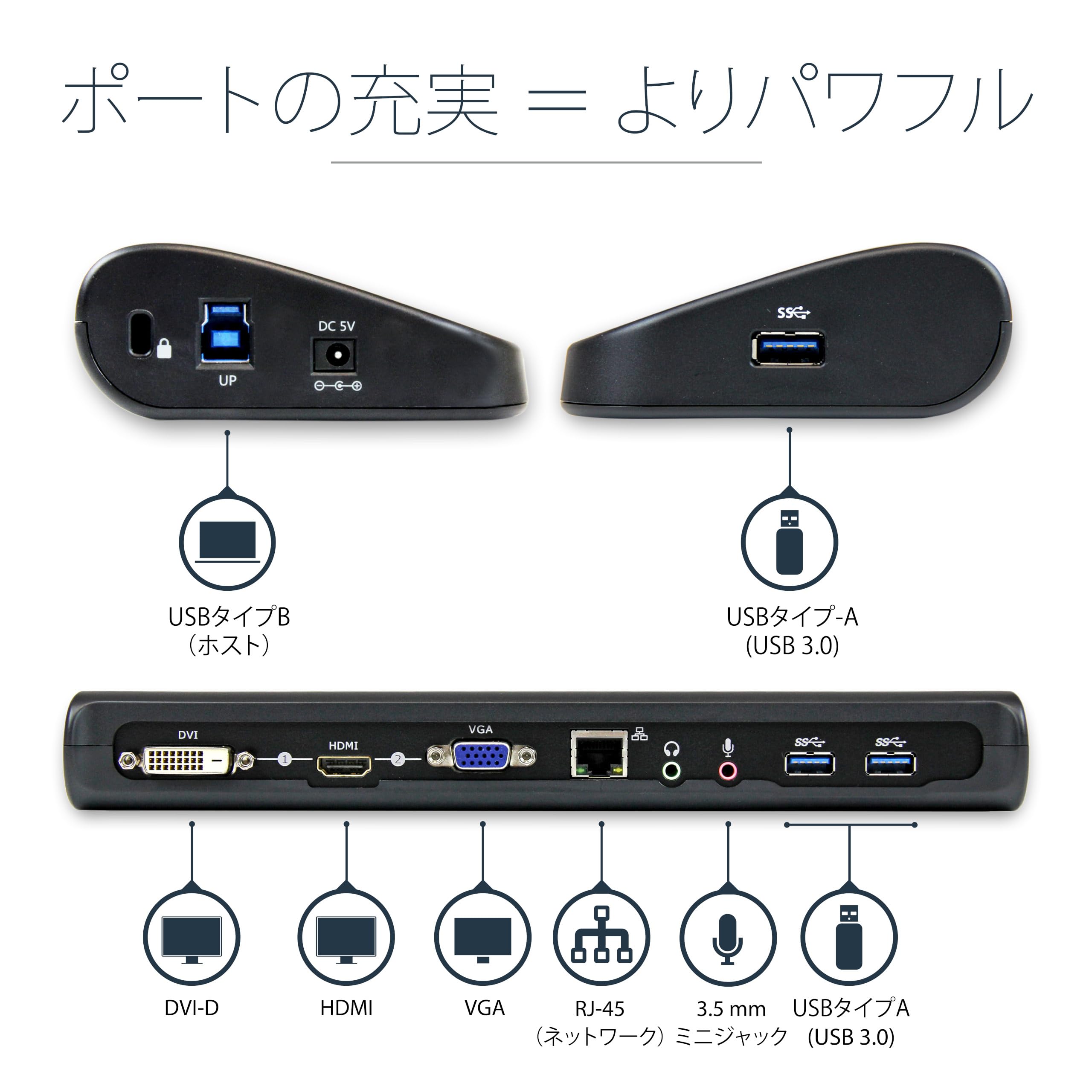 Amazon.co.jp: StarTech.com ドッキングステーション USB 3.0 デュアル 