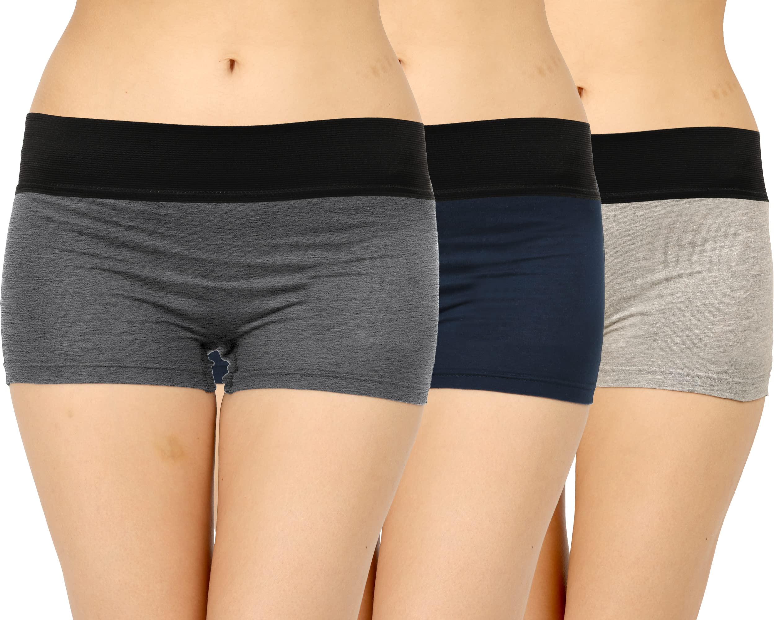 vaishma Women Cotton Regular Tummy Tucker Boyshorts (Pack of 3)-picture-56