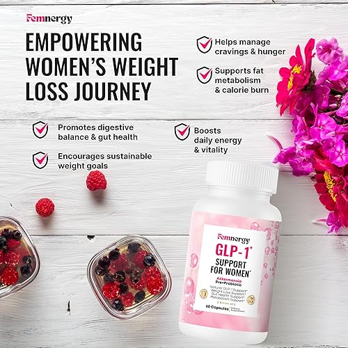 Miniatura 3 de GLP-1 Suplemento probiótico para pérdida de peso para mujeres, supresor del apetito natural, metabolismo y refuerzo de la salud intestinal, impulso