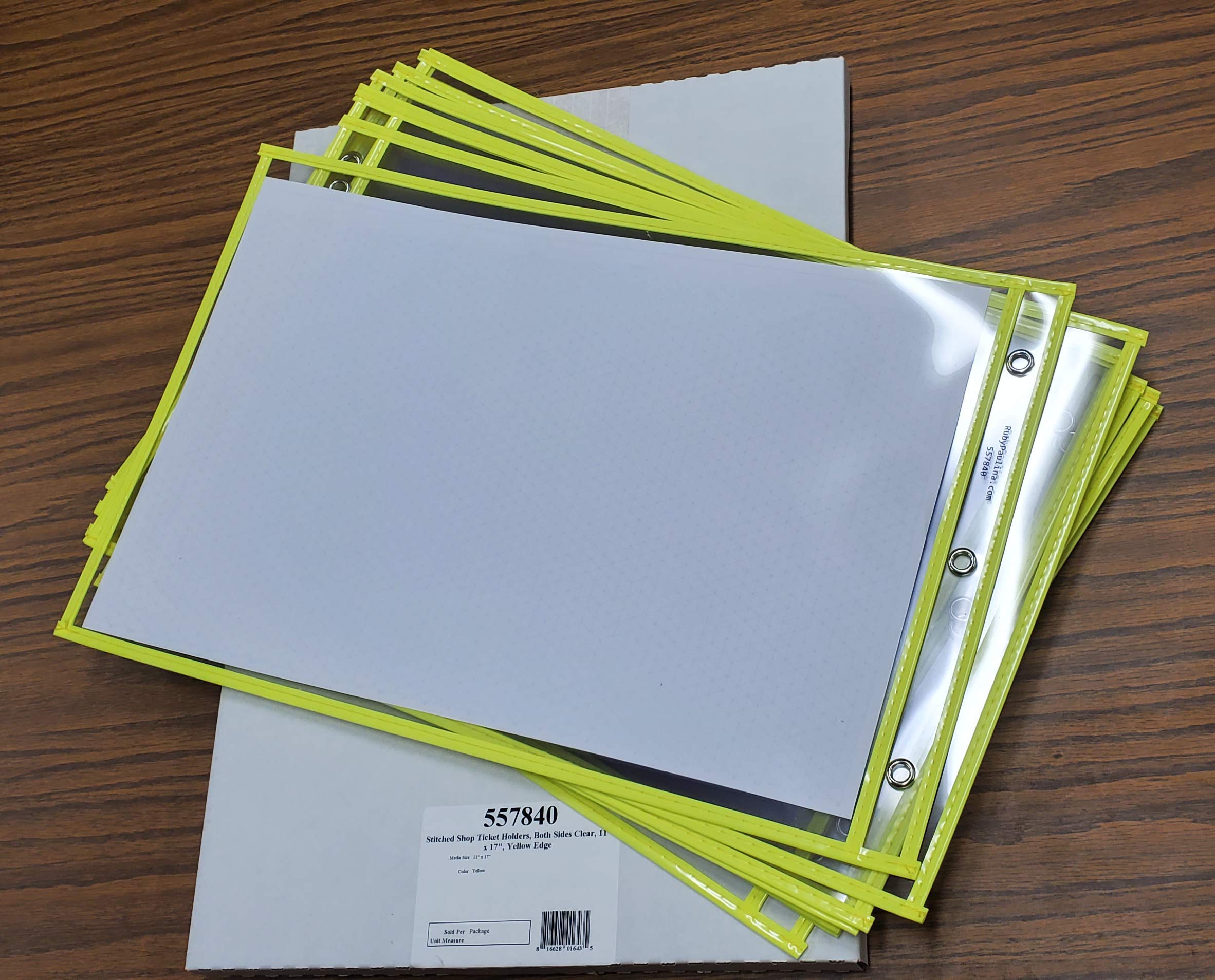 Amazon | Stitched Shop チケットホルダー 両面クリア 11インチ x 17