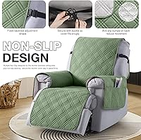 Vista 6 de TAOCOCO Funda para silla reclinable 100% impermeable que se mantiene en su lugar, fundas reclinables para sillas reclinables pequeñas con bolsillo