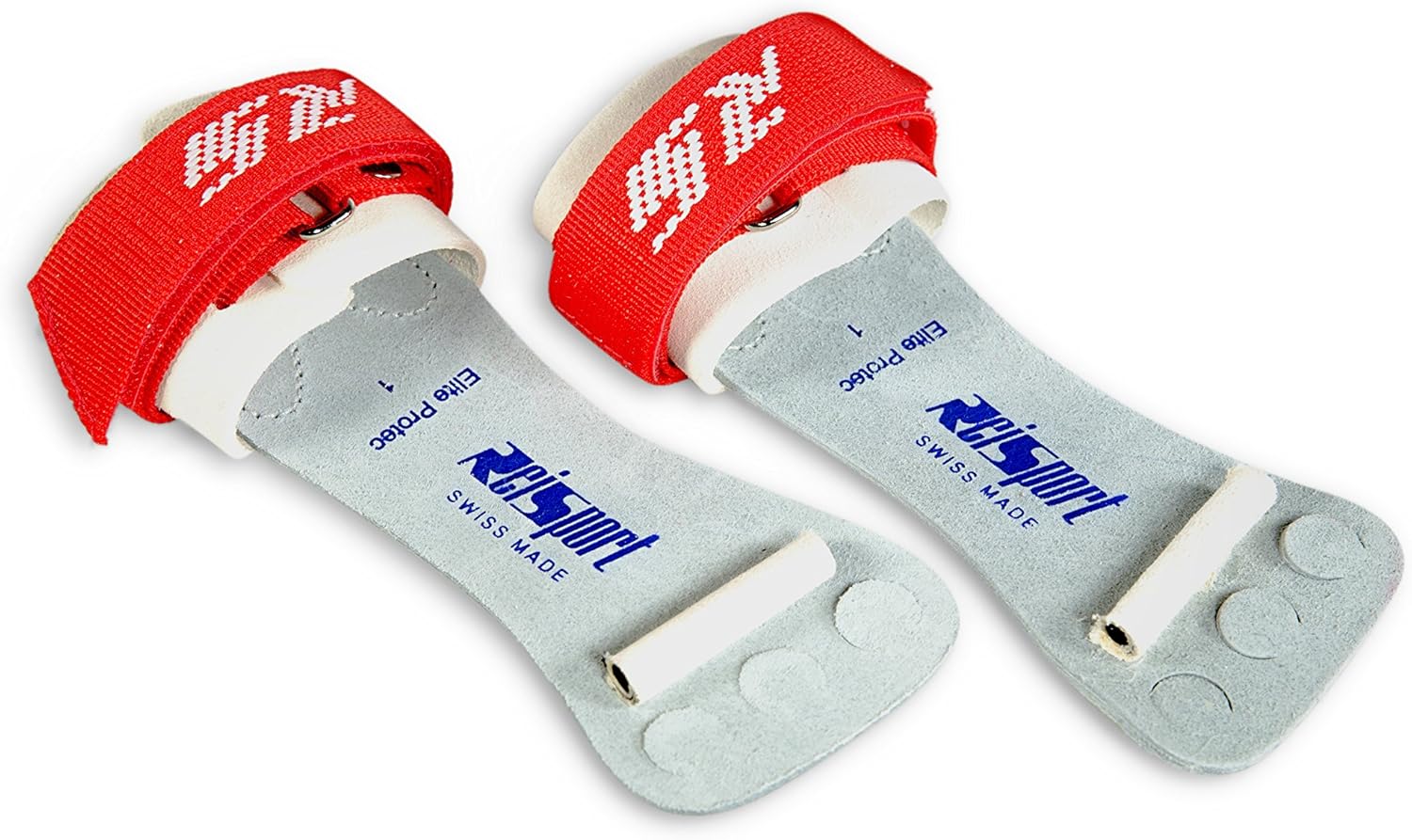 Reisport Men's Protec Elite Hook & Loop High Bar Grips, XSmall, Small