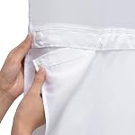 Snap dans la douche Rideau Liner de remplacement Rideau Linge de douche Linger amovible (1 Faites votre valise, 70" W x 54" H-White)
