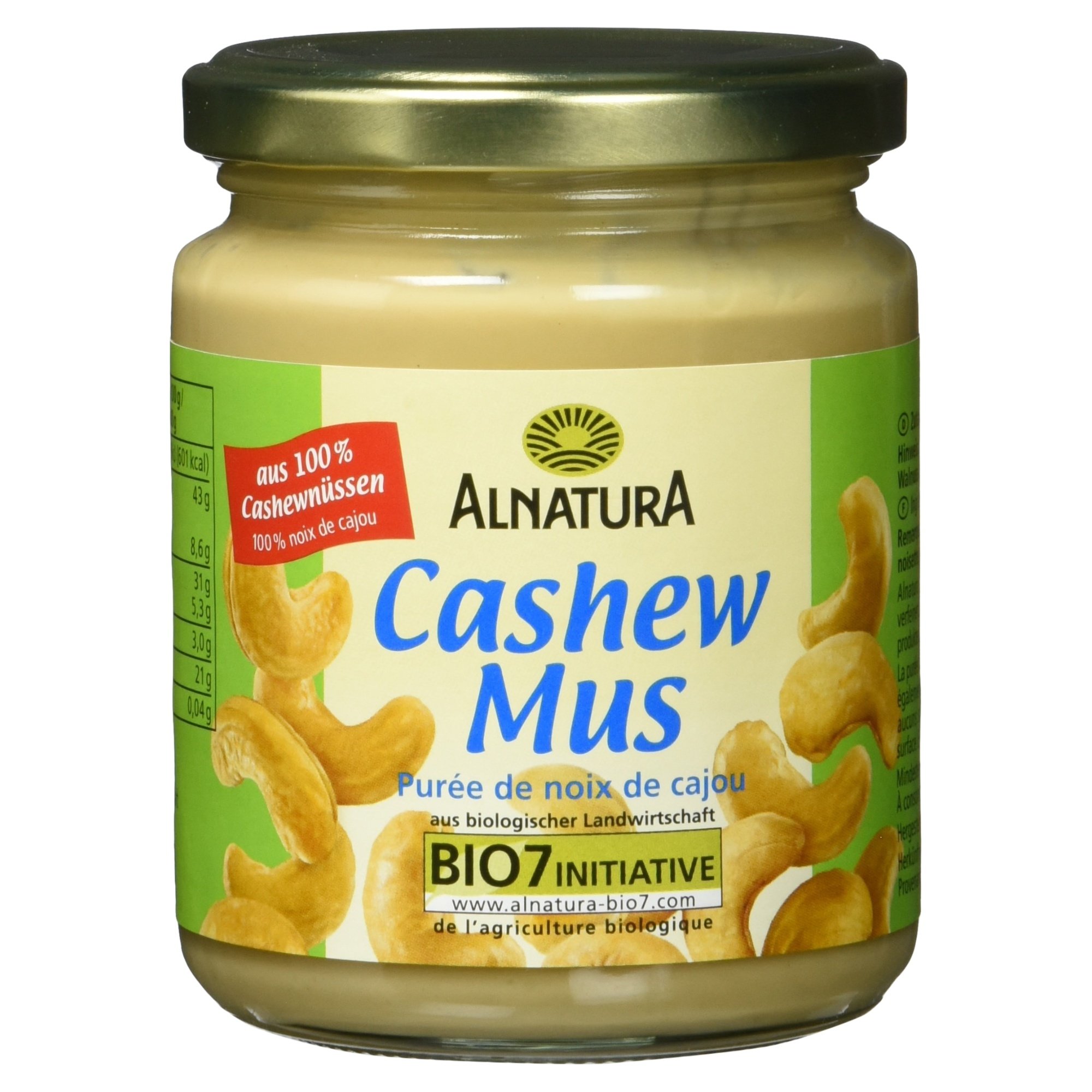 Alnatura Bio Cashewmus, Vegan, 250g Lebensmittel & Getränke