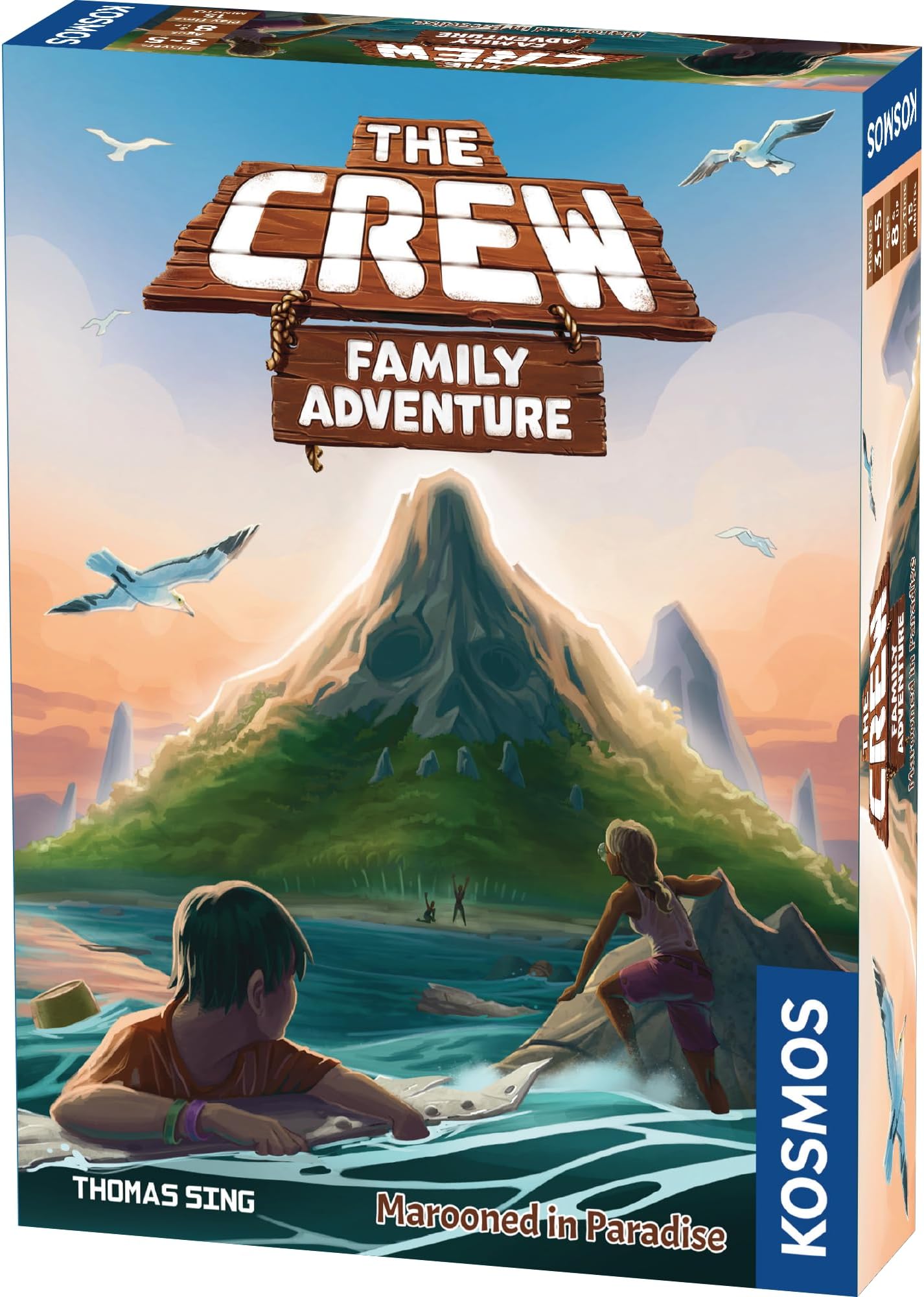The Crew: Family Adventure - Marooned in Paradise: THE Crew - Family Adventure | Thames & Kosmos | Cooperative Card Game | Family Game Night | Ages 8 & UP | 2-5 Players | 15 Minute Playtime