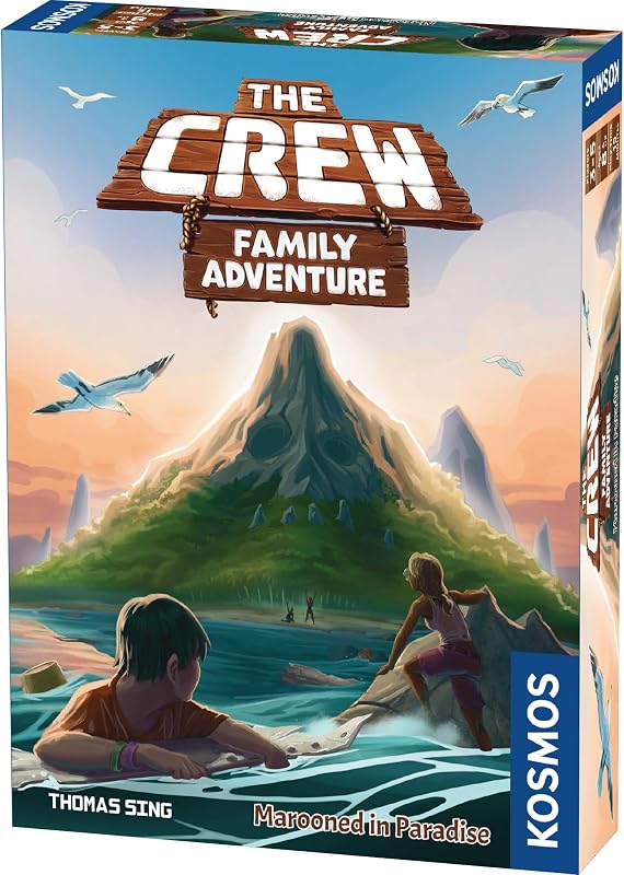 The Crew: Family Adventure - Marooned in Paradise: THE Crew - Family Adventure | Thames & Kosmos | Cooperative Card Game | Family Game Night | Ages 8 & UP | 2-5 Players | 15 Minute Playtime