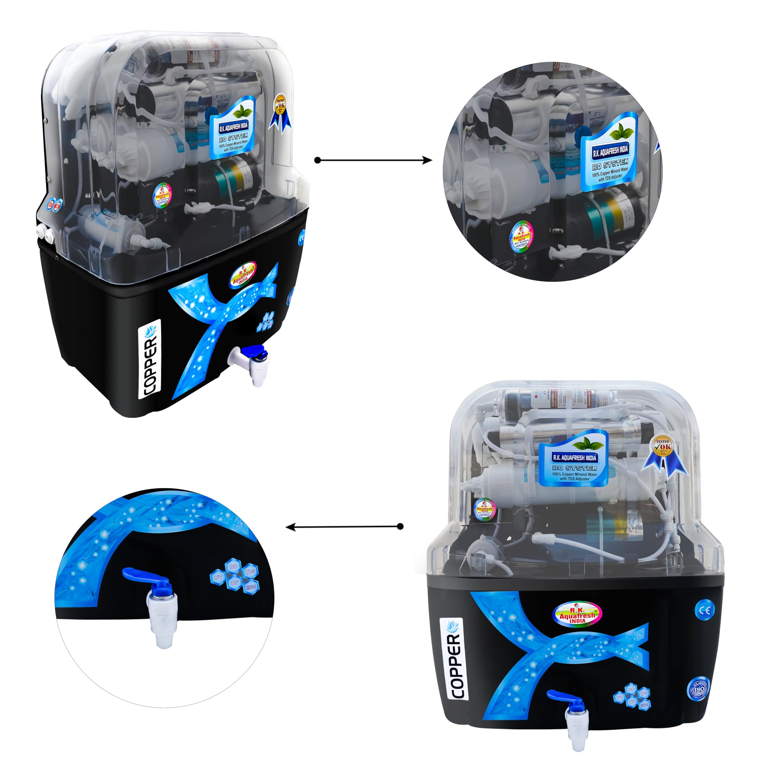 R.K. Aqua Fresh K200 Plus Water Purifier - 15L -3