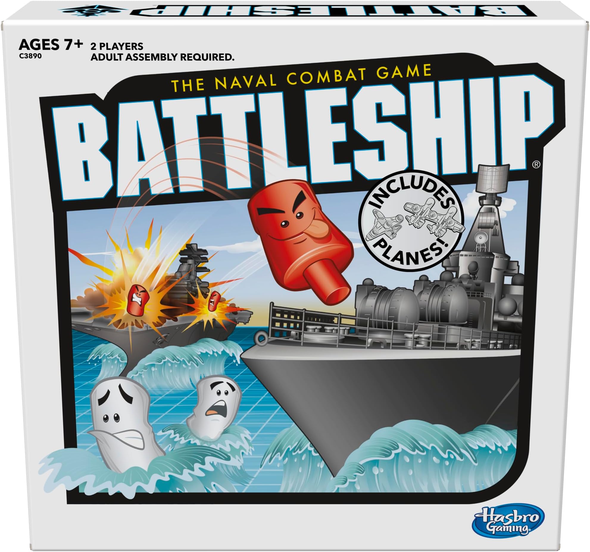 Battleship With Planes Strategy Board Game For Ages 7 and Up (Amazon Exclusive)