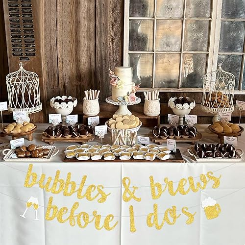 Miniatura 3 de Cartel de burbujas y cervezas antes de hacer para despedida de soltera, decoraciones de despedida de soltera, suministros de boda de compromiso