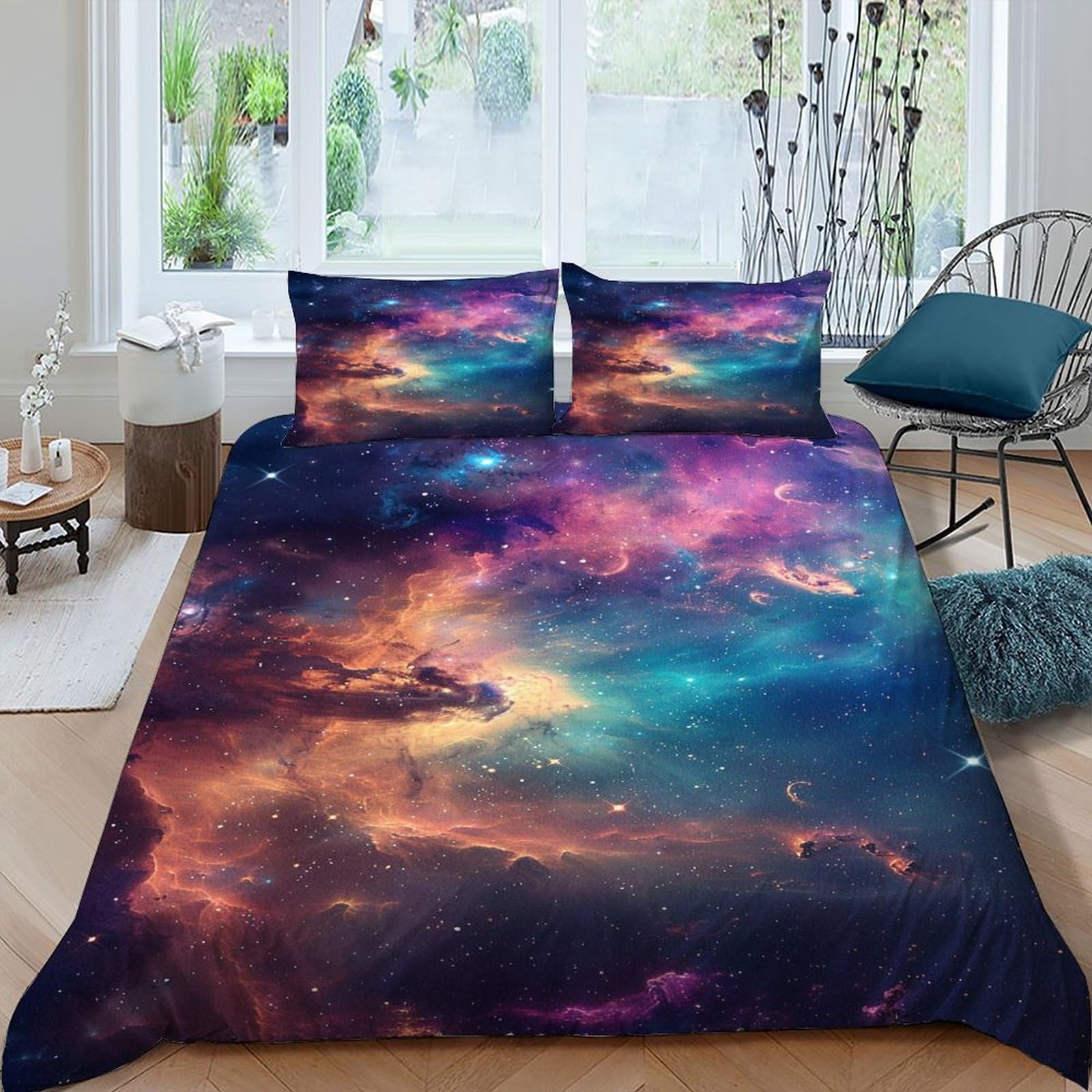 Housse de couette Milky Way zippée fini la couette qui glisse avec ce lit king size