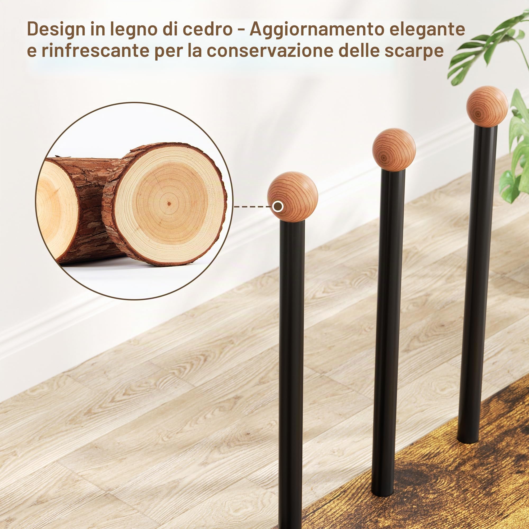 pickpiff Scarpiera 8-Paia da Boot Rack Esterno Porta Scarpe Organizer Portascarpe Ingresso Porta Scarpe Armadio