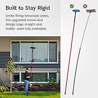 Vista 4 de Tyroler - Escobilla profesional de ventana para el hogar, escobilla de 12 a 80 pulgadas de largo para limpieza de ventanas, kit de limpieza