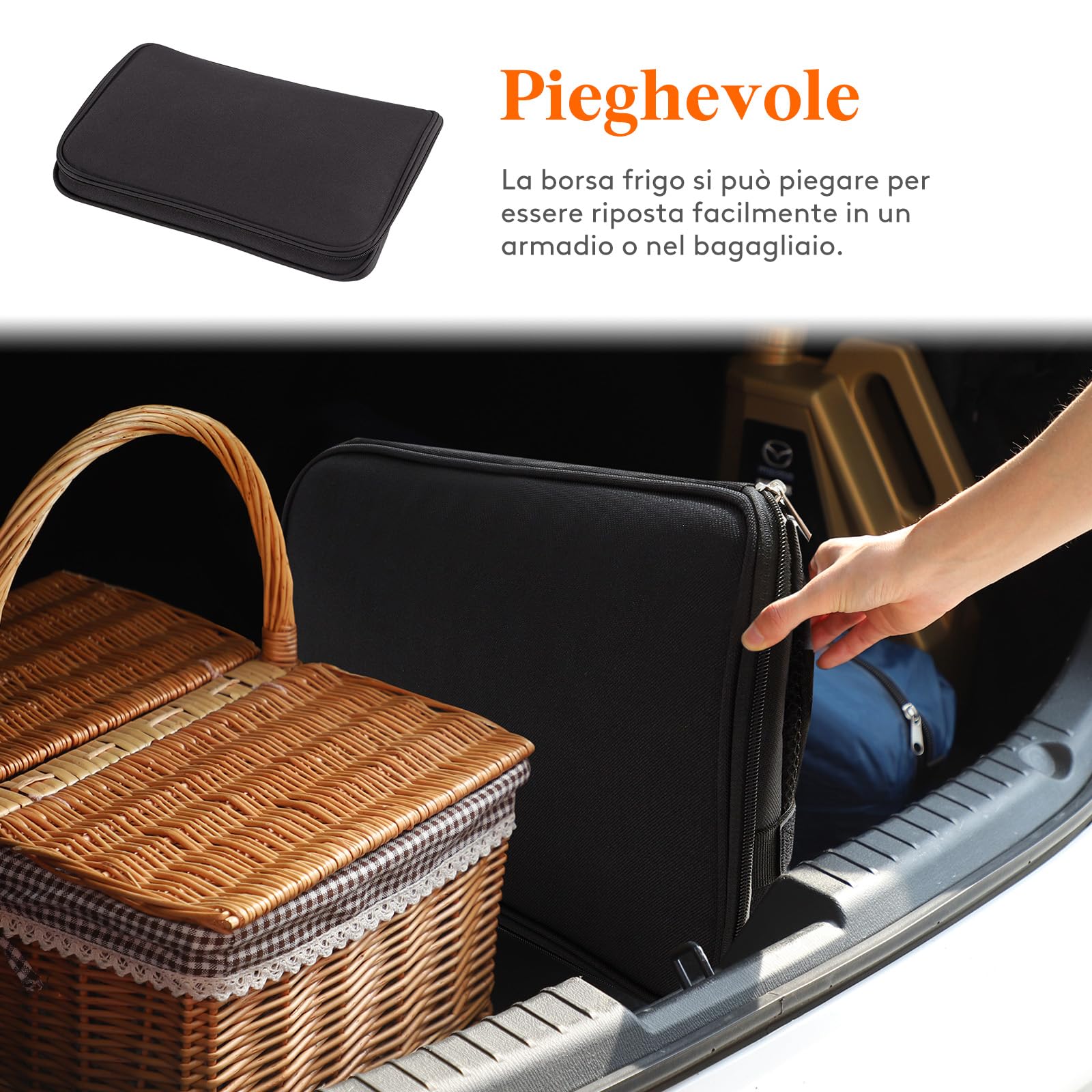 Lifewit Borsa Termica Porta Pranzo Borsa Frigo Isoterma per Alimenti Mantenere Caldo o Freddo per PIC-nic/All'aperto/Barbecue/Campeggio/Eventi Sportivi