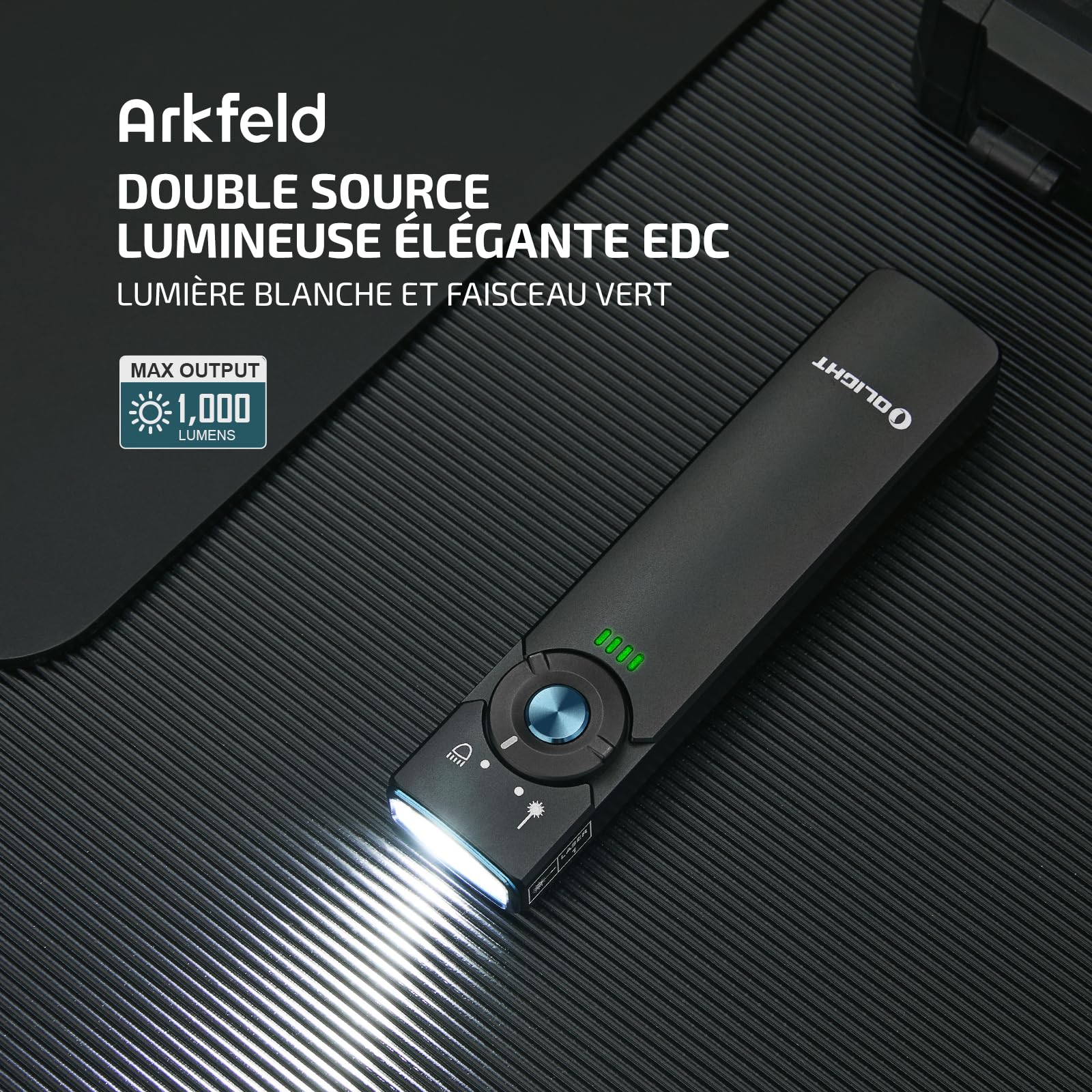 OLIGHT Arkfeld Lampe torche LED rechargeable,double source lumineuse
