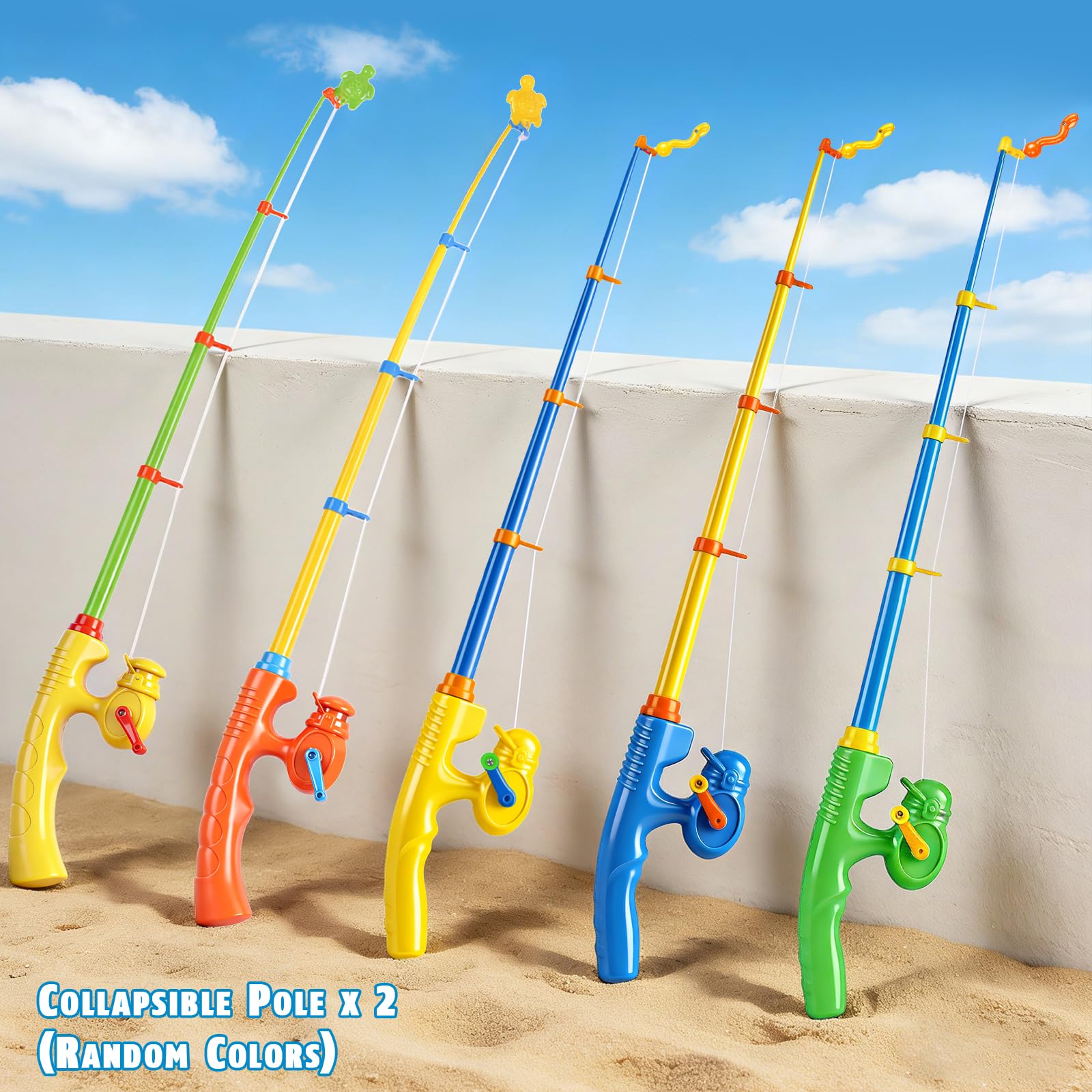 carnival fishing pole Amazon.com: CozyBomB™ Magnetic Fishing Toy Pole 2 Pack for Replacement
