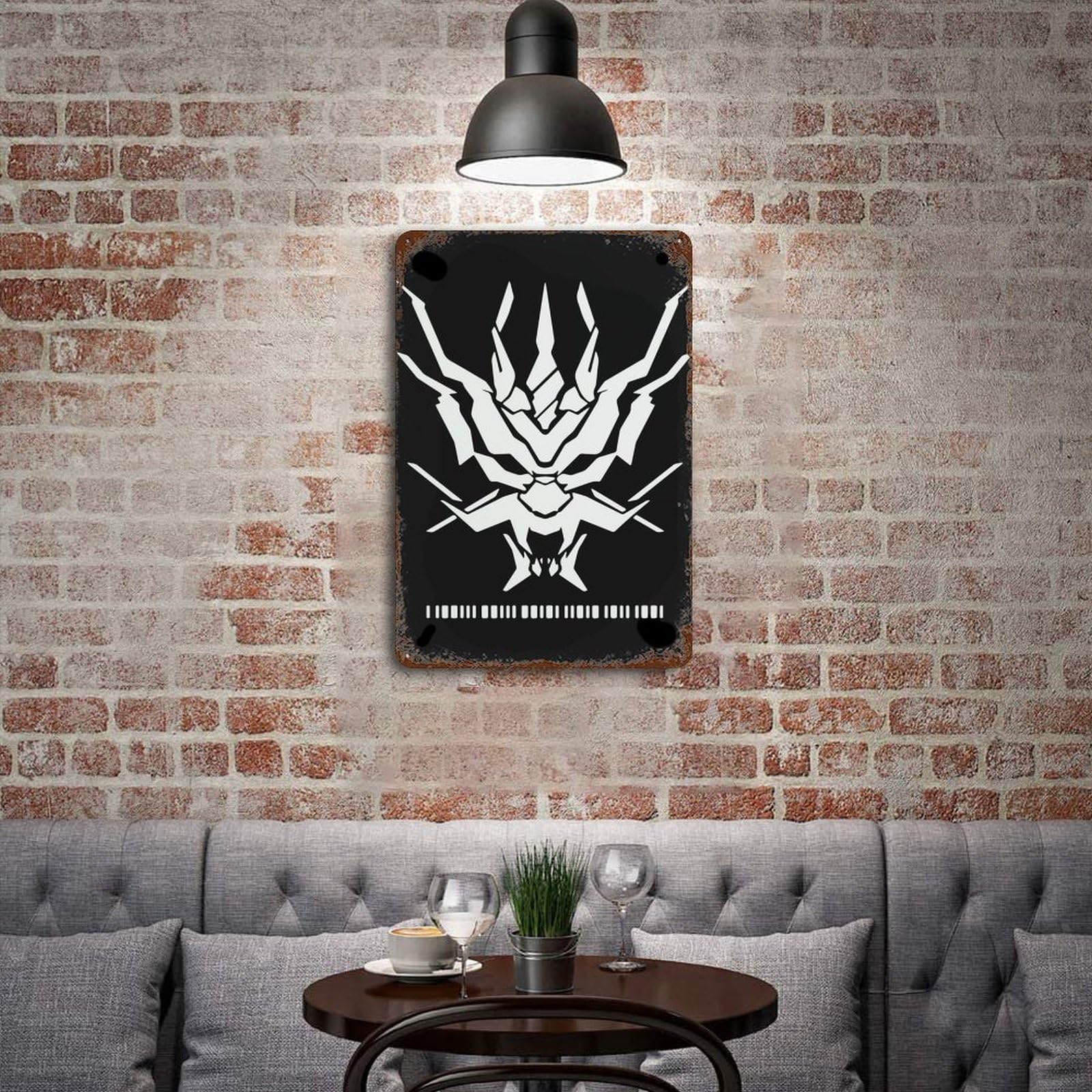 Amazon | ブリキ看板 アークナイツ 龍門 ロゴ 金属ポスター メタル