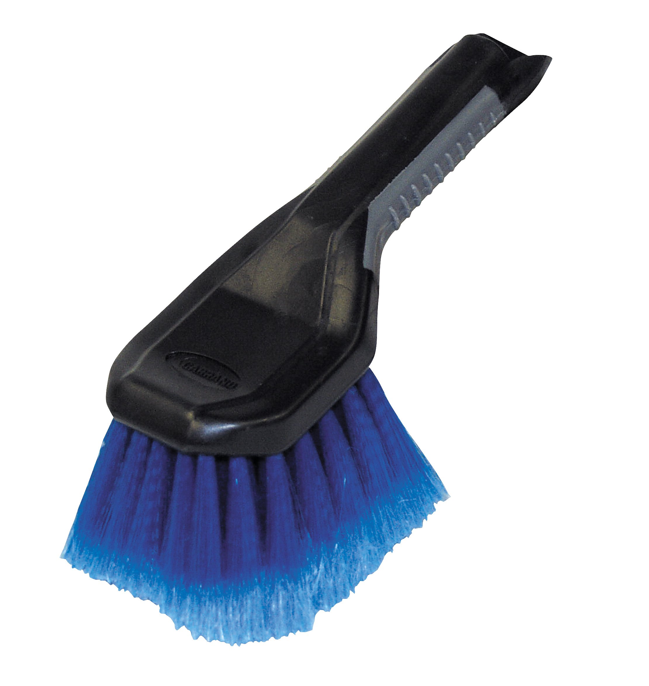 Automotive Body Brush with Super Soft Feathered Bristles, Scratch-Free Car Wash Brush for Wheels, Bumpers, Hulls & Body, All-Purpose Detailing Tool with Ergonomic Grip Handle, Black/Blue