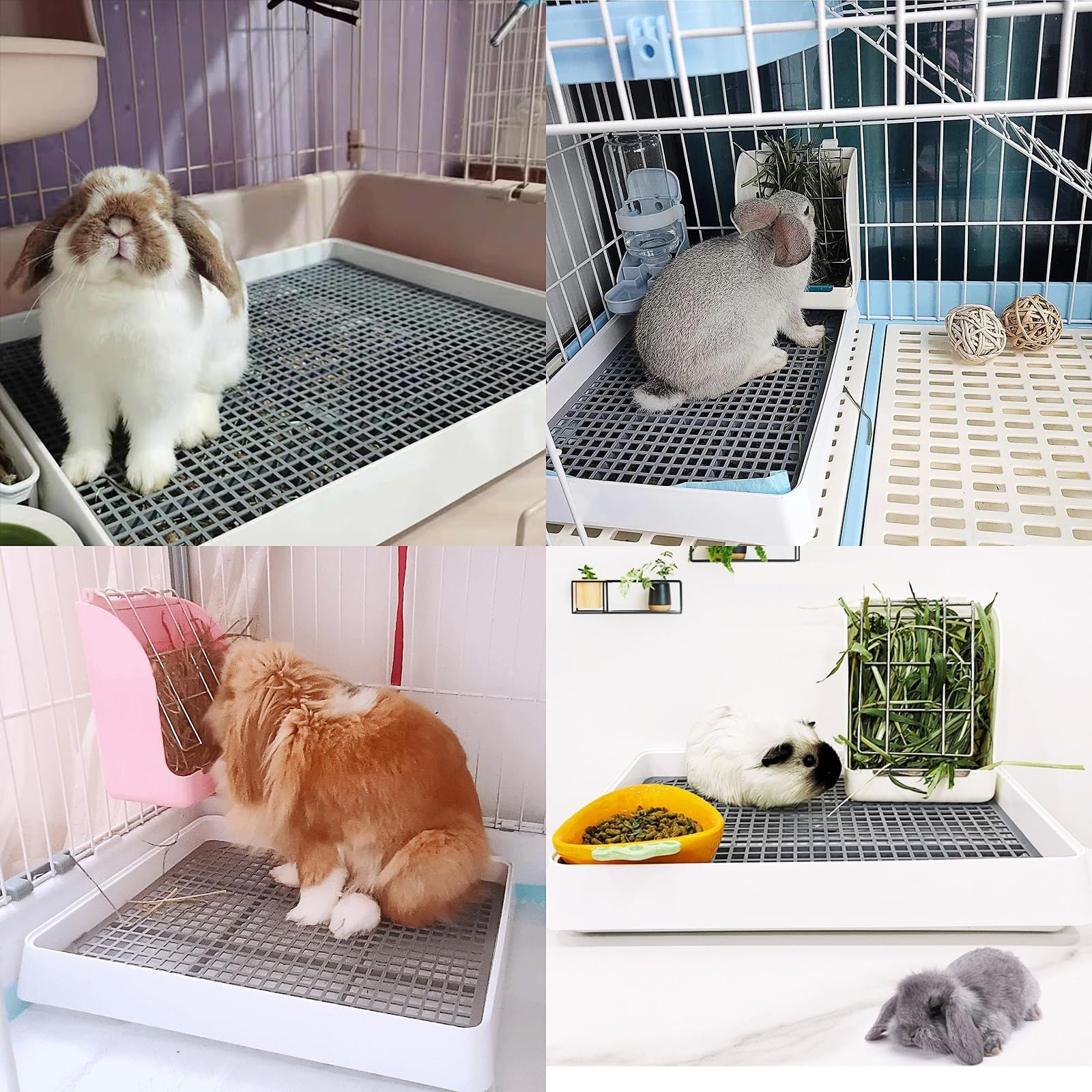 Lettiera per gatti con 20 coperte, 38 x 31 cm, con griglia