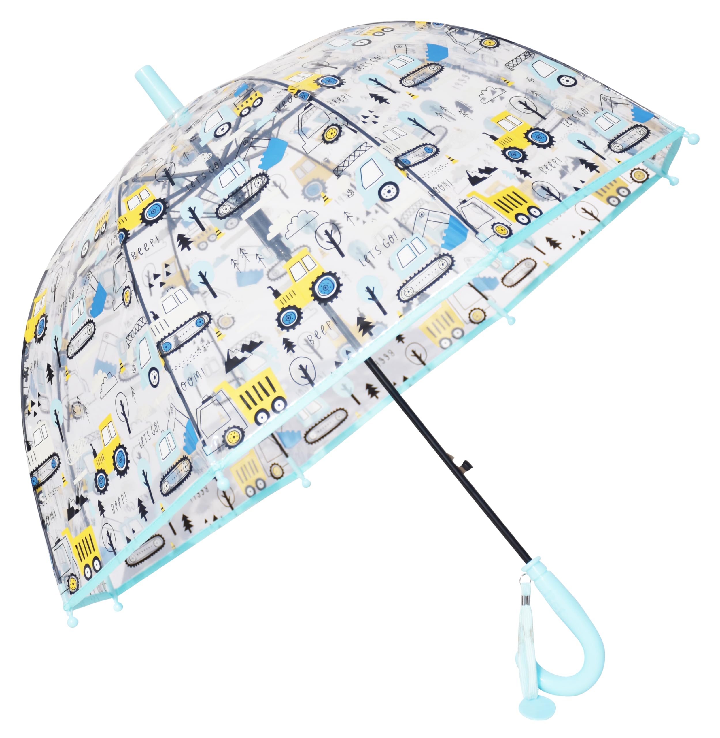 Transparent Car Umbrella for Kids Car Dome Umbrella for Boys Girls Transport Theme Umbrella for Kids Construction Theme Umbrella for Baby Boys Cartoon Umbrella Umbrella for Rain Umbrella for Children-image-43