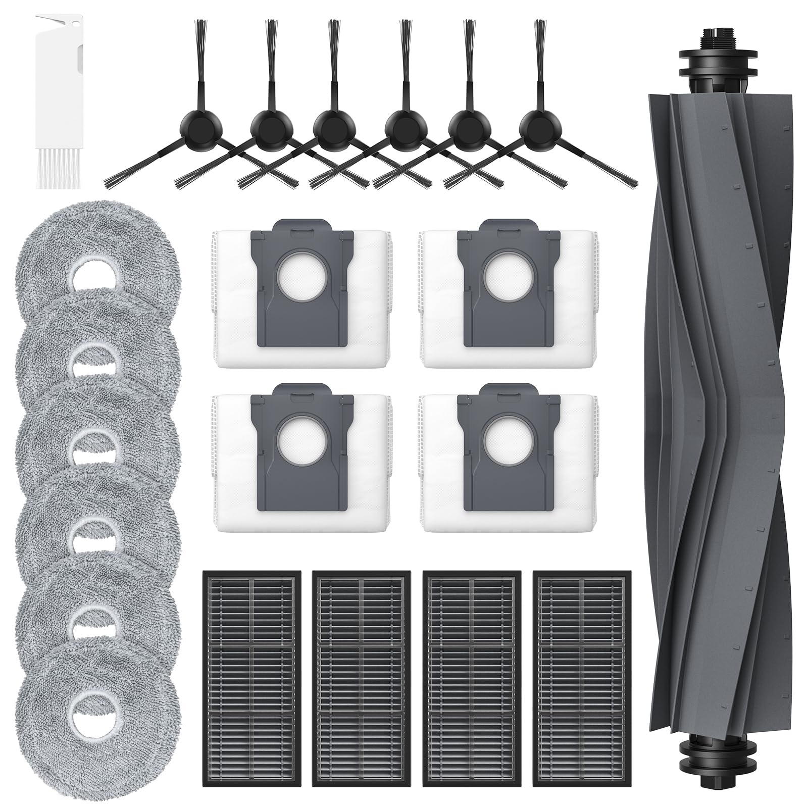 10 Stuks Dweilmop voor Dreame L20/X40/X50 Ultra Complete, L10s/L10/L40s/L10s Pro/L40/L50 Ultra,für Mova E30 Ultra/P50 Pro Ultra Robotstofzuiger, Microvezel, Zacht,Wasbaar en Herbruikbaar