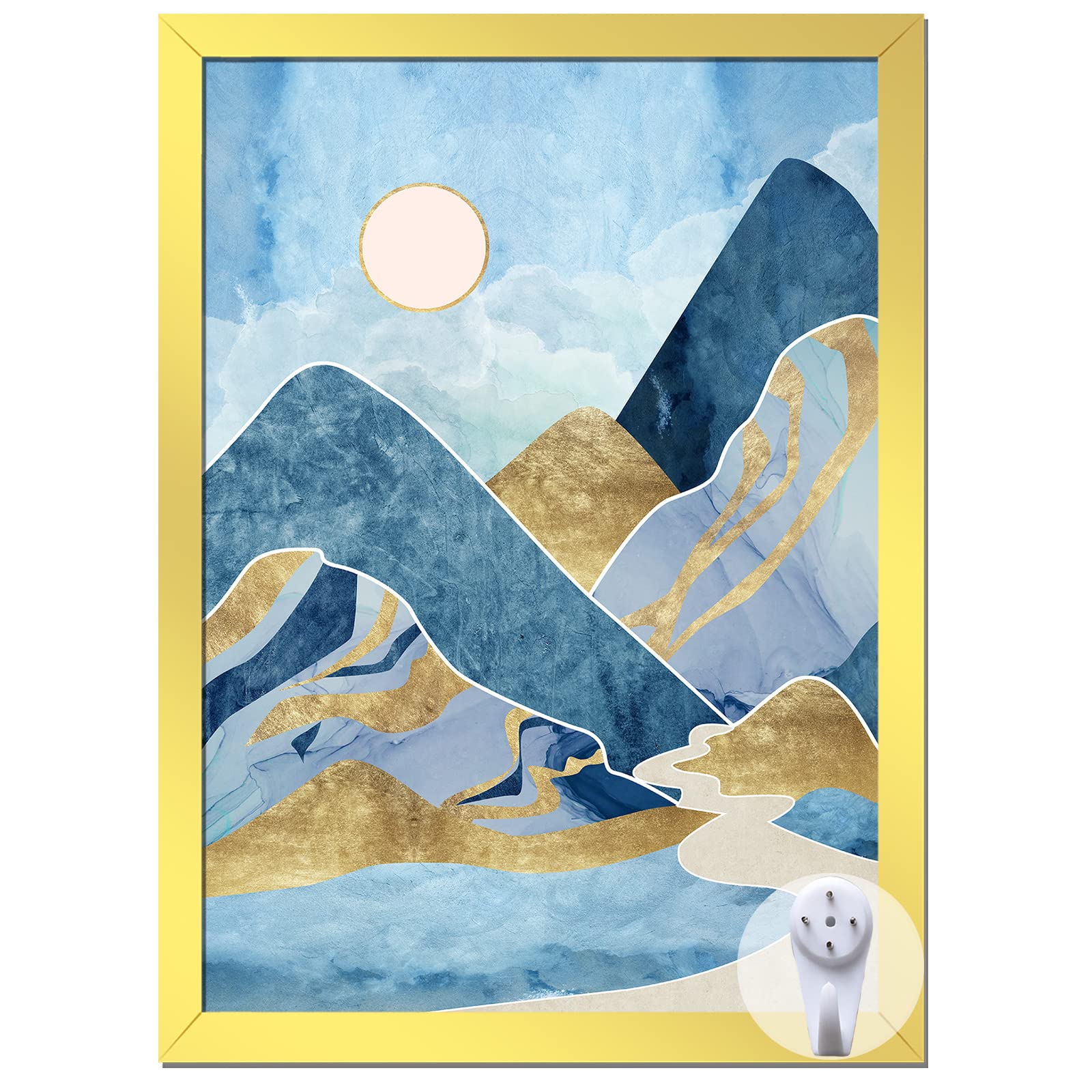 keibiubu Gold Picture Frame, 10x14 Picture Frame for Photo Poster Canvas Certificate Document Display Horizontally or Vertically High Transparent Wall Gallery(Size 10 x 14 inches)