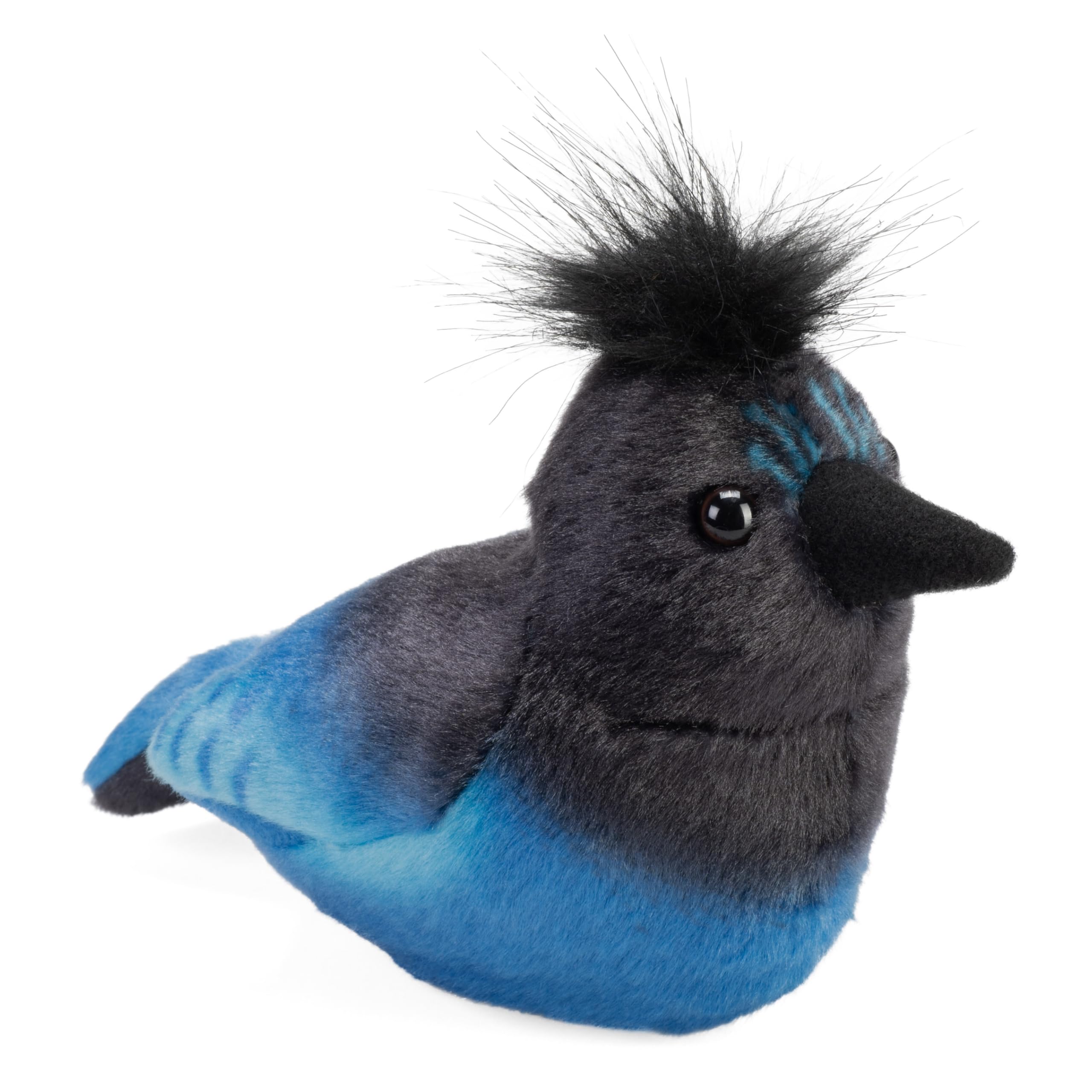 20003 Audubon Birds Steller's Jay with Authentic Bird Sound, Stuffed Animal, Bird Toys for Kids & Birders