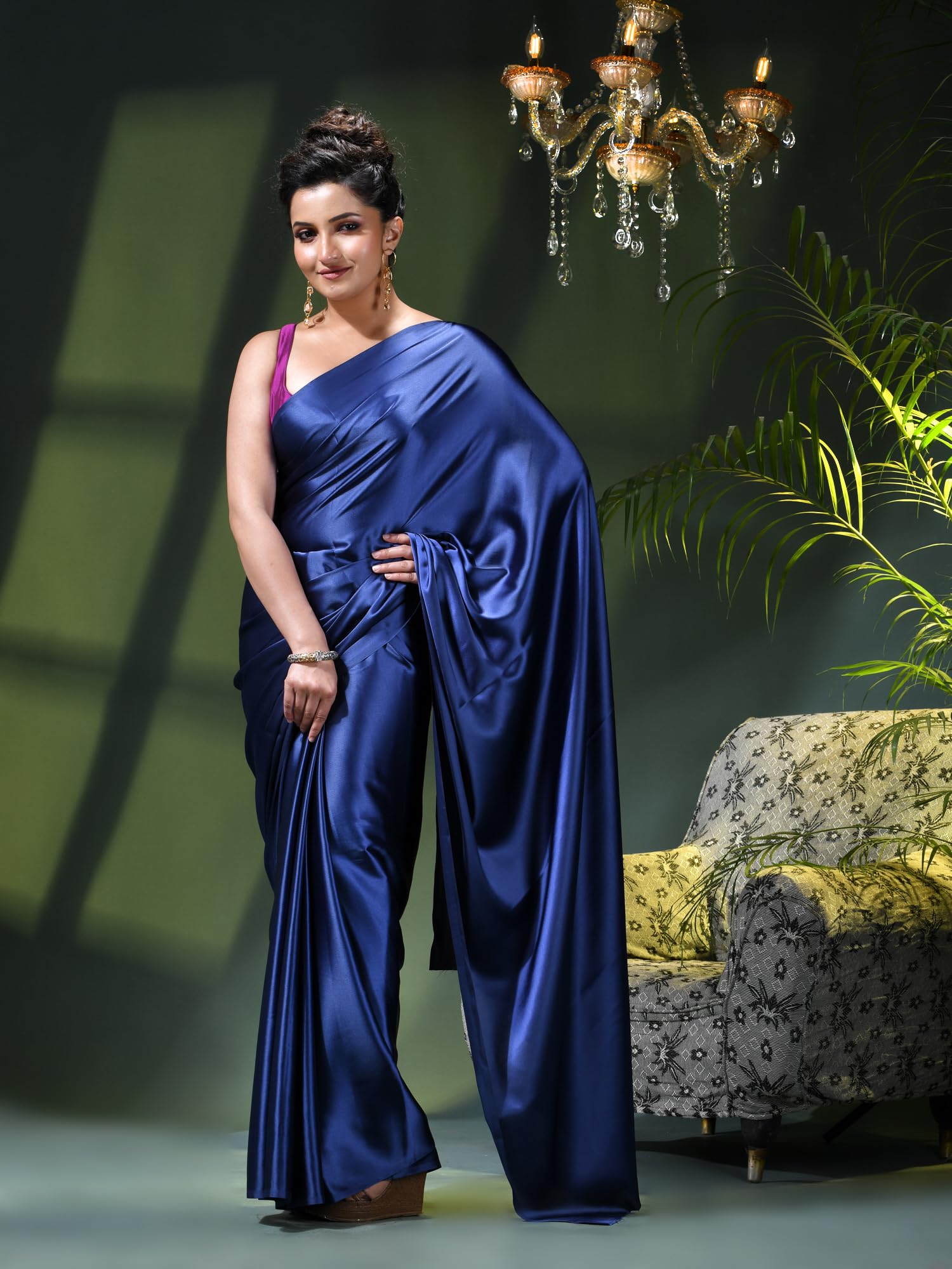 db desh bidesh Desh Bidesh Satin Woven Festive Ethnic Saree For Women-picture-49