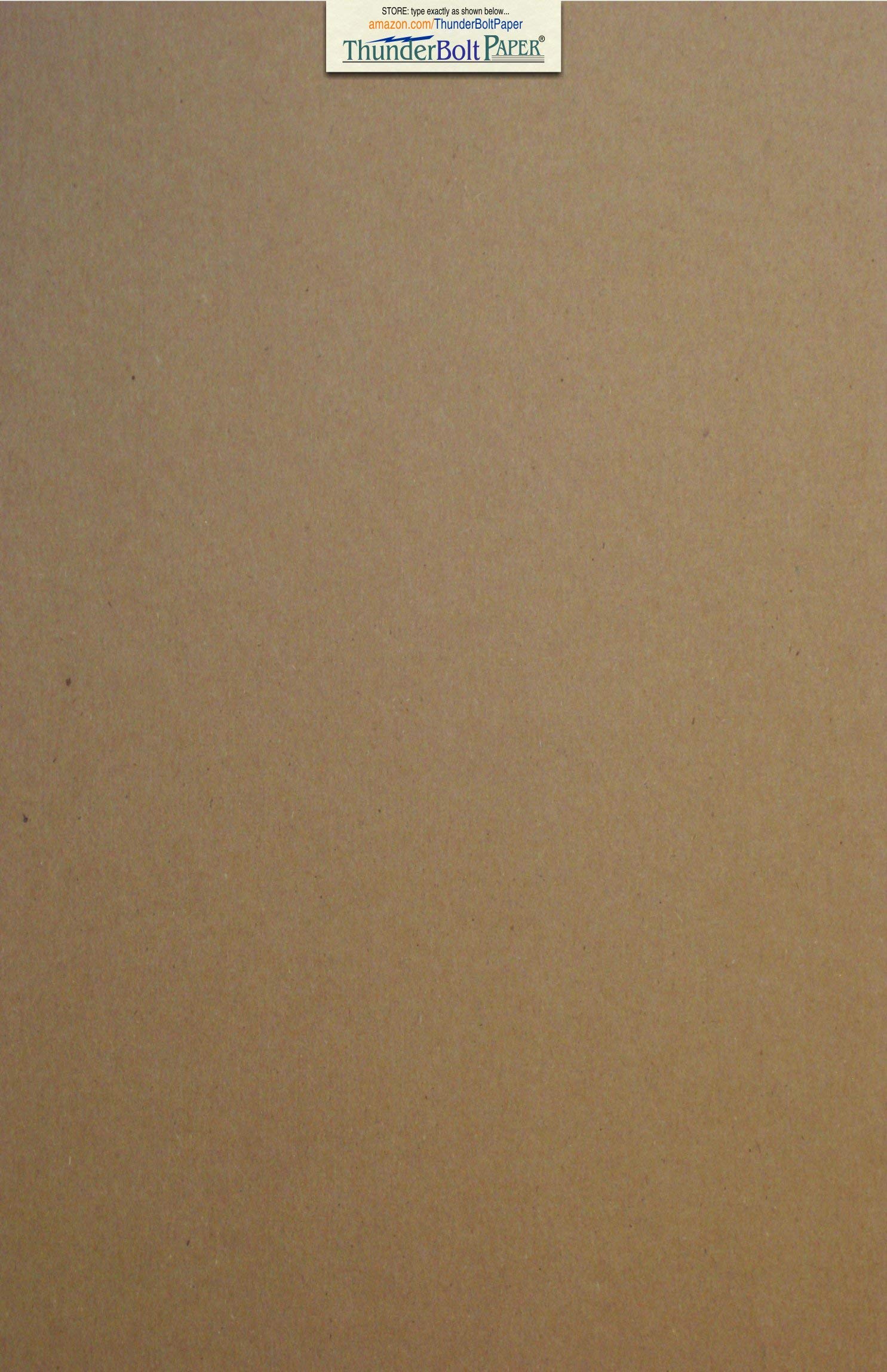 4 Sheets Brown Chipboard 100 Point Extra Thick 11 X 17 Inches Tabloid|Ledger Size .100 Caliper XXX Heavy Cardboard as Thick as 25 Sheets 20# Paper
