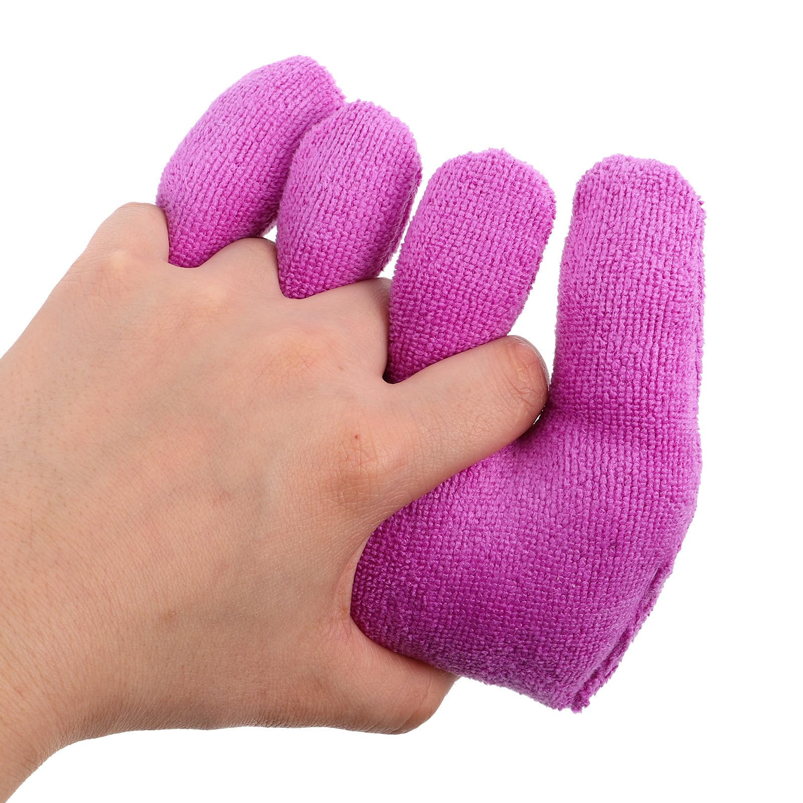 Appareil D'exercice Doux Mains en Velours Corail et Éponge Séparateur de Doigts, Renforceur de Poigne Polyvalent pour Usage à Domicile Salle