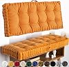Custom Tufted Bench Cushion, 4 inch Thickness,Ultra Soft Velvet Bench Cushion for Indoor Furniture,Free Custom Shapes for Windows Seat Cushion Indoor,Cozy Bench Decorative Pillows