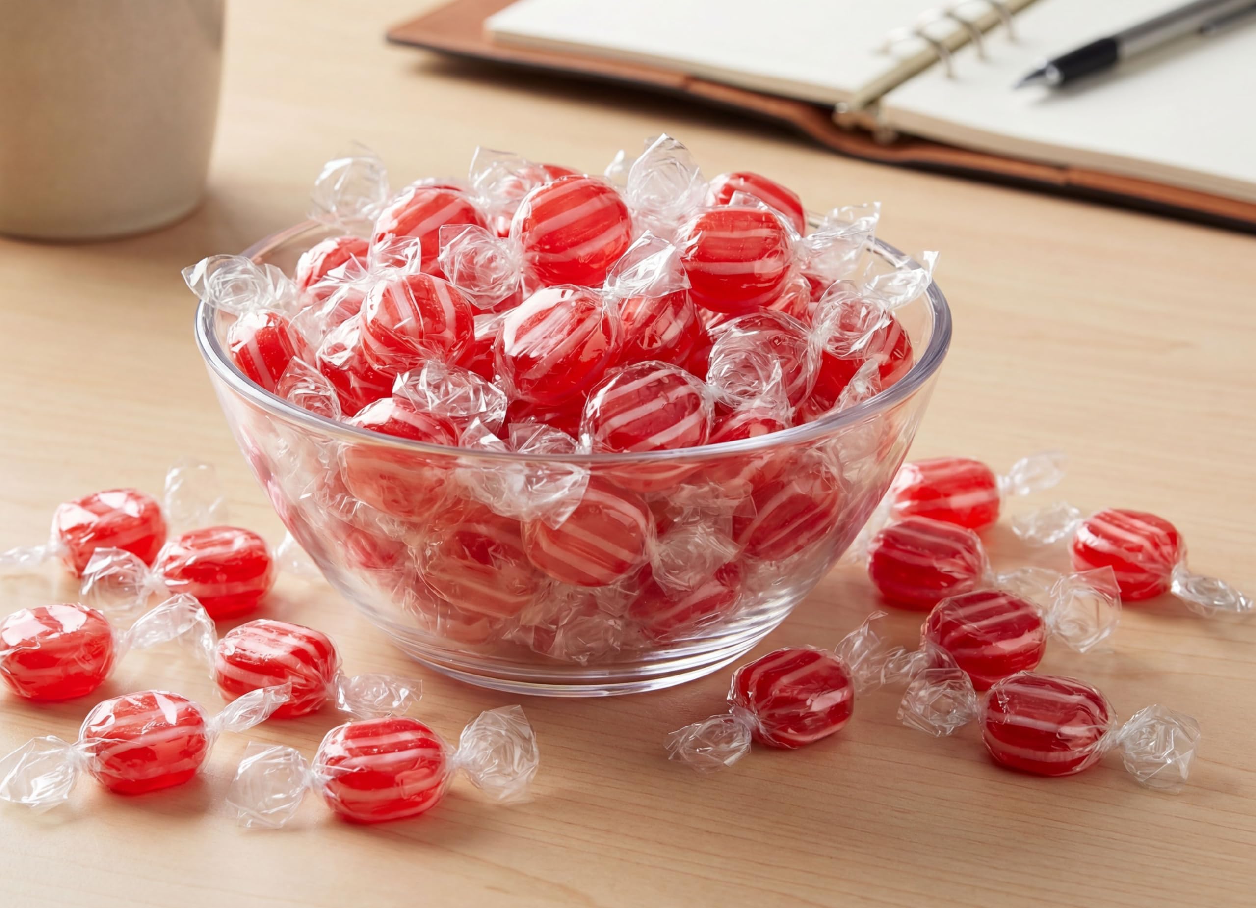 Amazon.com : Striped Cinnamon Discs Hard Candy 1 lb Bulk Bag
