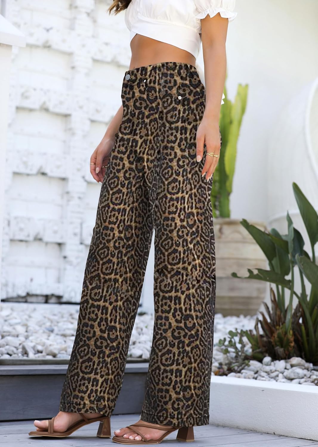 Womens Jeans High Waisted Straight Leg Loose Stretchy Lightweight Tummy Control Trendy Jeans for Women 2025 - Image 4