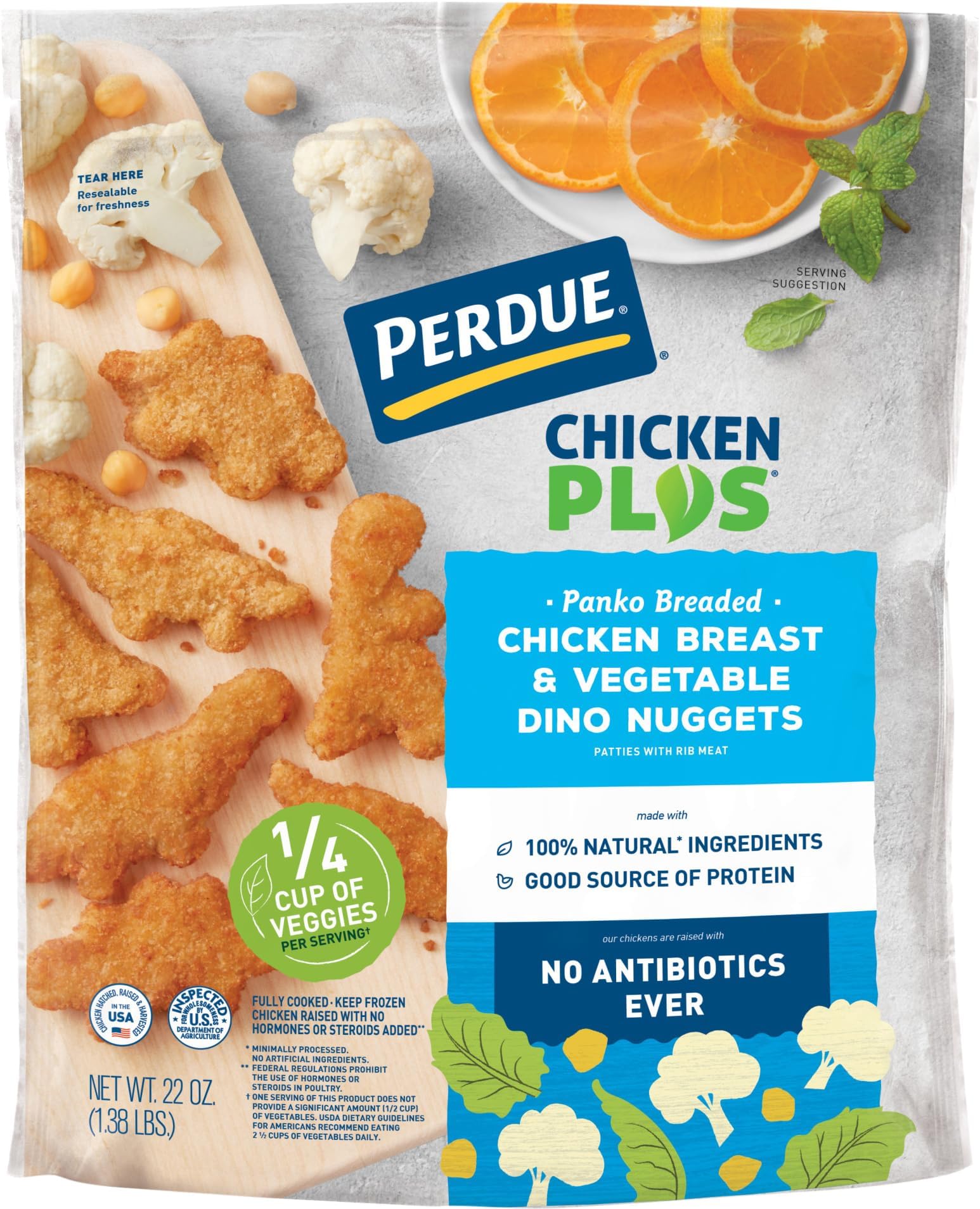 PERDUE Chicken & Vegetable Dino Nuggets, 22 OZ