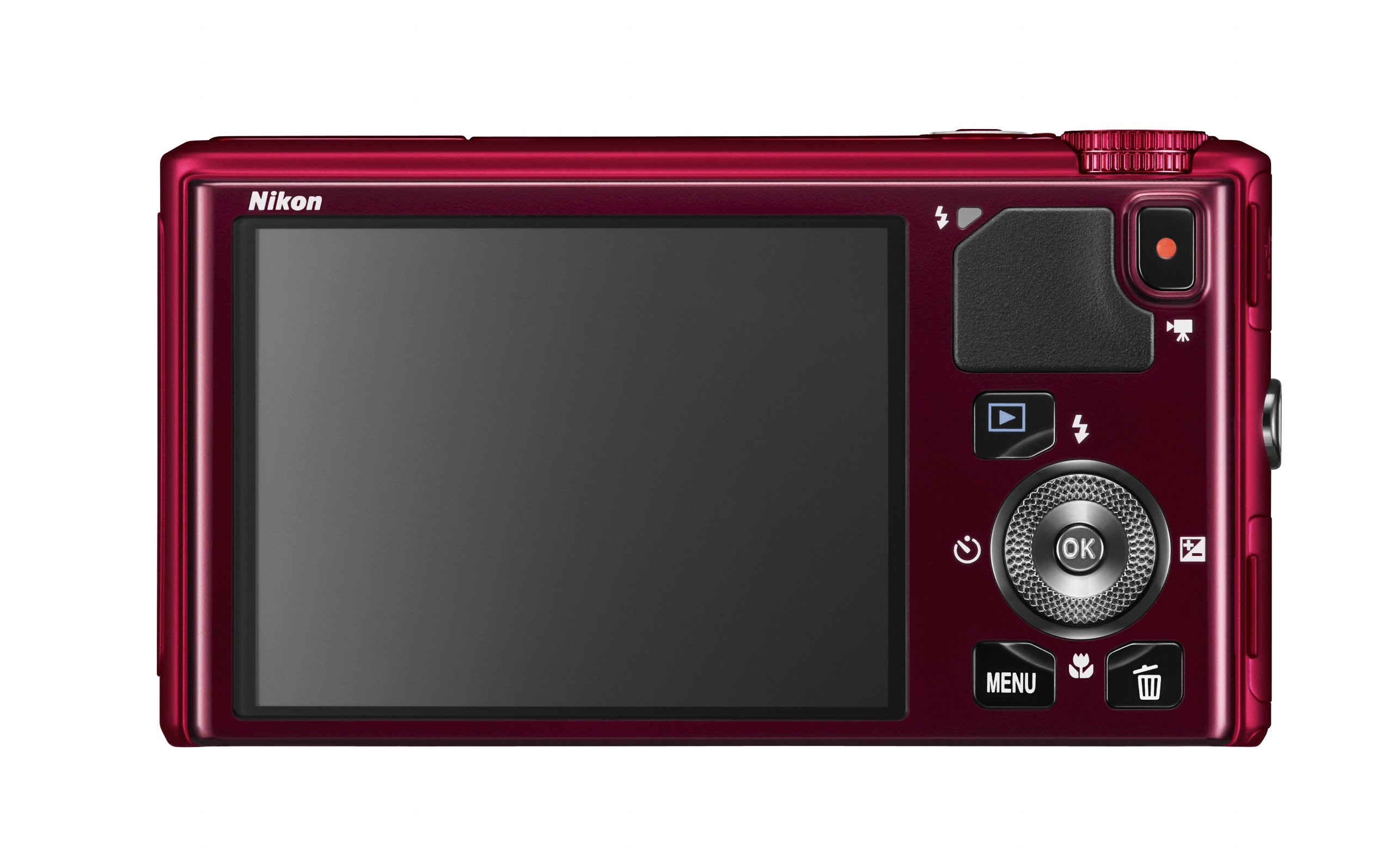 Nikon Coolpix S9400 Camera - Red (18.1MP, 18xZoom, 25mm Wide Lens