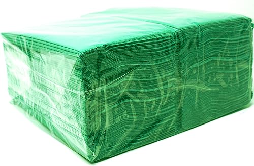 Miniatura 5 de Servilleta verde choice de 2 capas, 15 x 17 pulgadas, paquete de 125 unidades