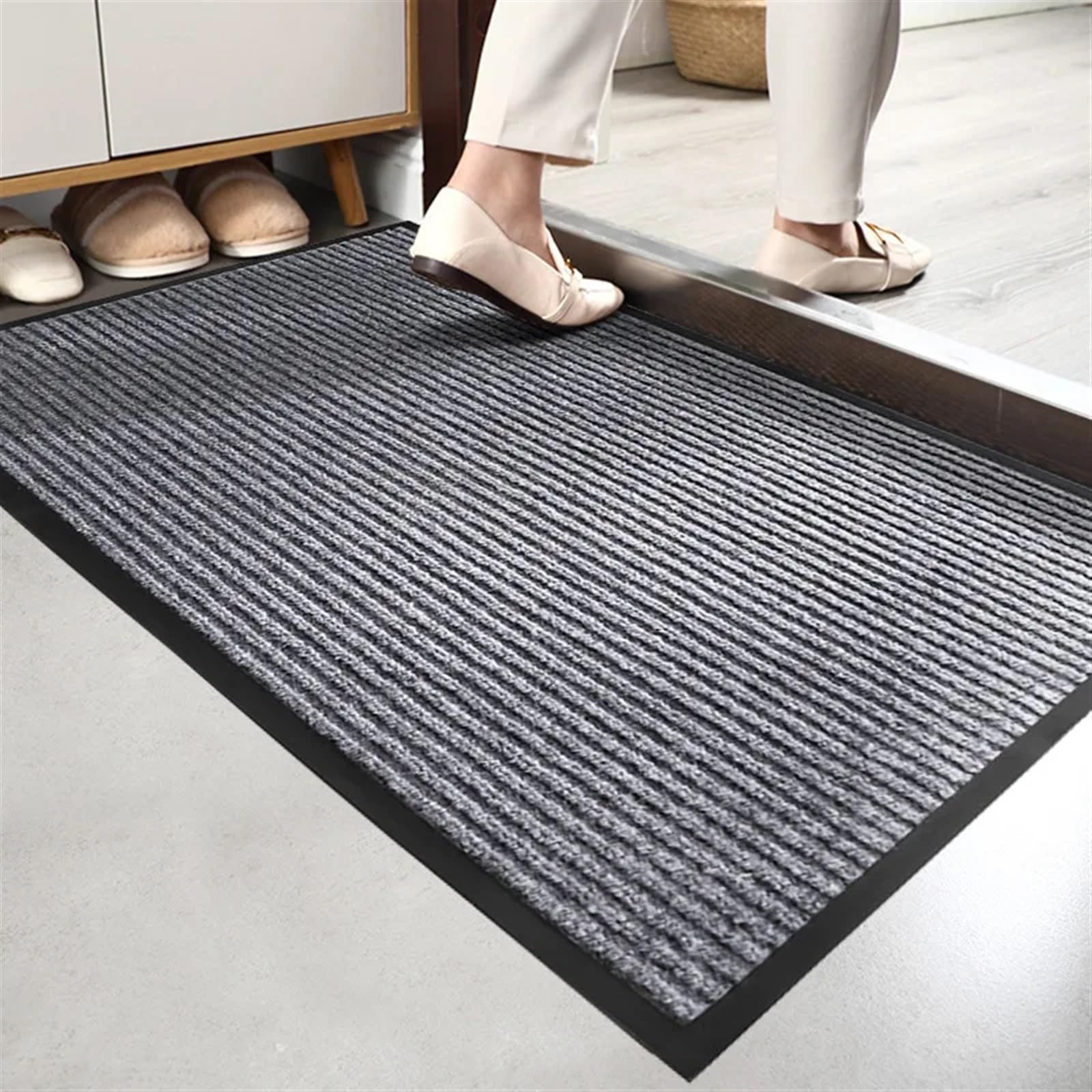 Zerbino Ingresso Tappetini For Porta D'ingresso For Interni Ed Esterni Lavabili(TW-Grey,60x90cm)