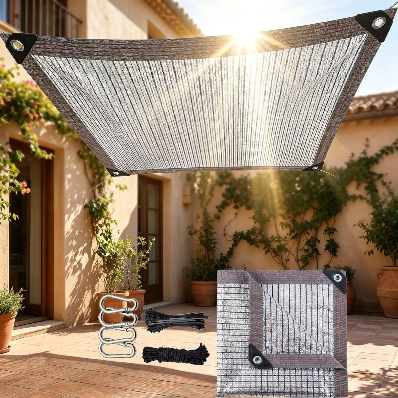 75% Heavy Duty Aluminium Tarp 10 x 13M for Greenhouse