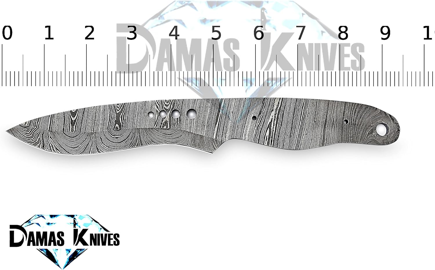 Custom Handmade Damascus Steel Skinner Knife Blank Blade for Knife Making HB 22