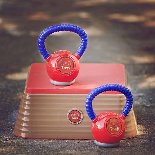 Miniatura 5 de WOD Toys Kettle Kid - Pesa rusa roja, segura y duradera, juguete de levantamiento de pesas para niños, fitness, gimnasio para niños, equipo de