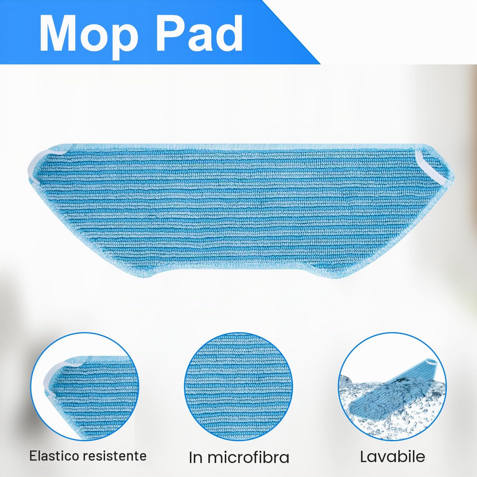 Set di Accessori di Ricambio Lefant M1 Aspirapolvere Robot, 1 Spazzola Principale, 4 filtri, 4 tamponi, 4 spazzole laterali, 1 spazzola per la pulizia