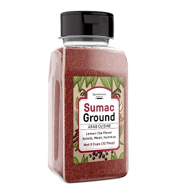 Unpretentious Ground Sumac, 2 Cups, Tangy Flavor, Middle Eastern & Arab Cuisine