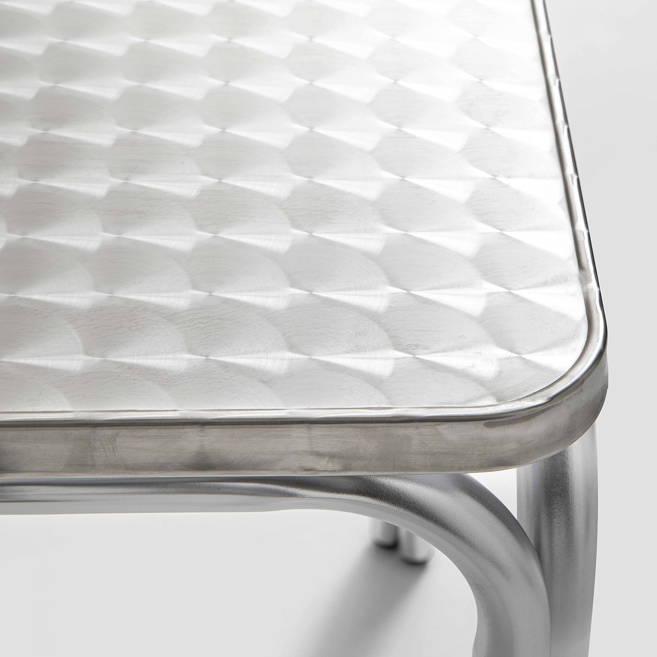 Oviala Table de Jardin carrée en Aluminium