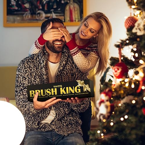 Miniatura 6 de Juego de fregadores de silicona para hombres, incluye fregadores de espalda y cuerpo, cepillo facial, masajeador de cuero cabelludo, 4 ganchos de