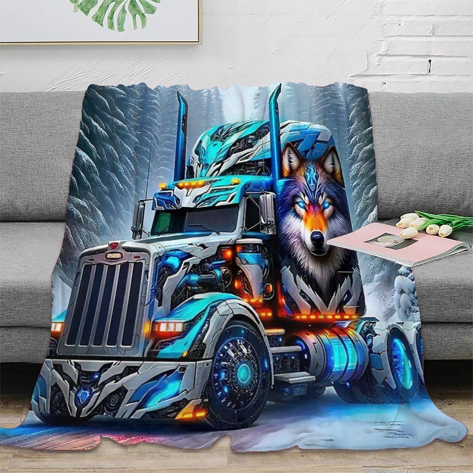 Couverture de lit chaude microfibre finie la fraîcheur sur votre canapé 3D