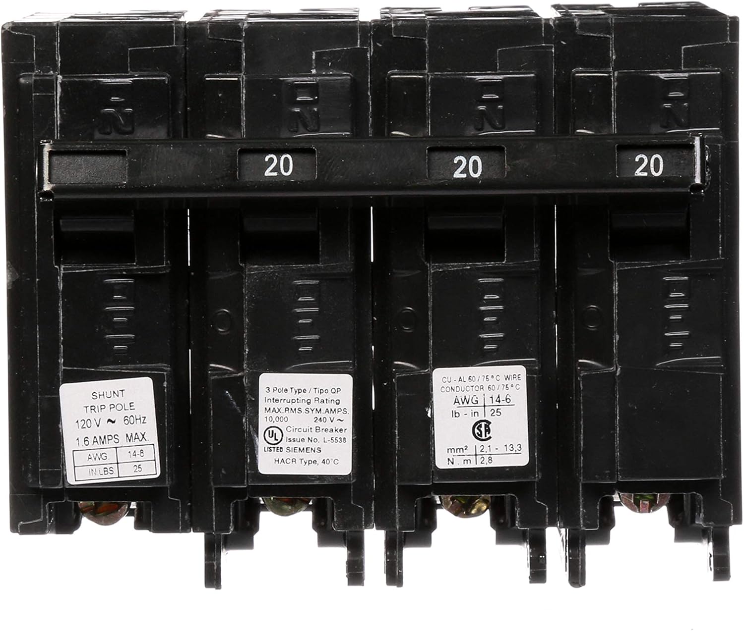Exclusive Discount 🔥 Siemens Q32000S01 240-Volt type MP-T 20-Amp Circuit Breaker with 120-Volt Shunt Trip Three pole Review Discount Siemens Q32000S01 240-Volt type MP-T 20-Amp Circuit Breaker with 120-Volt Shunt Trip Three pole