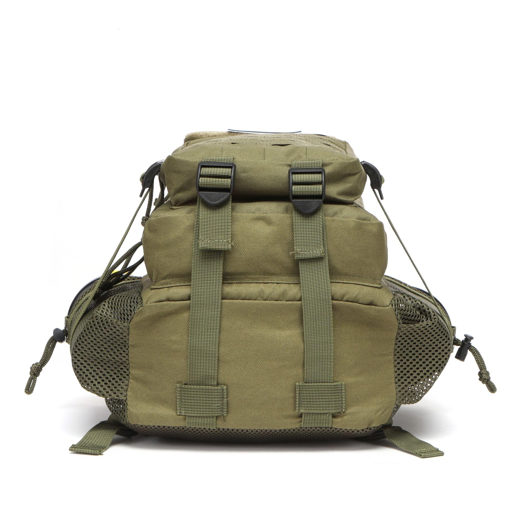 Mochila De 20L Impermeable Con 2 Portabotellas Para Ciclismo Gimnasio Viajes Al Aire Libre Senderismo Pesca Y Compartimento Para Portátil De 13 Pulgadas. (Verde)