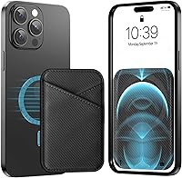 Vista 9 de Miroddi para Cartera MagSafe, Titular de Tarjeta Magnética Más Fuerte para iPhone Serie 17/16/15/14/13/12, Cartera Magnética de Cuero Ultradelgada