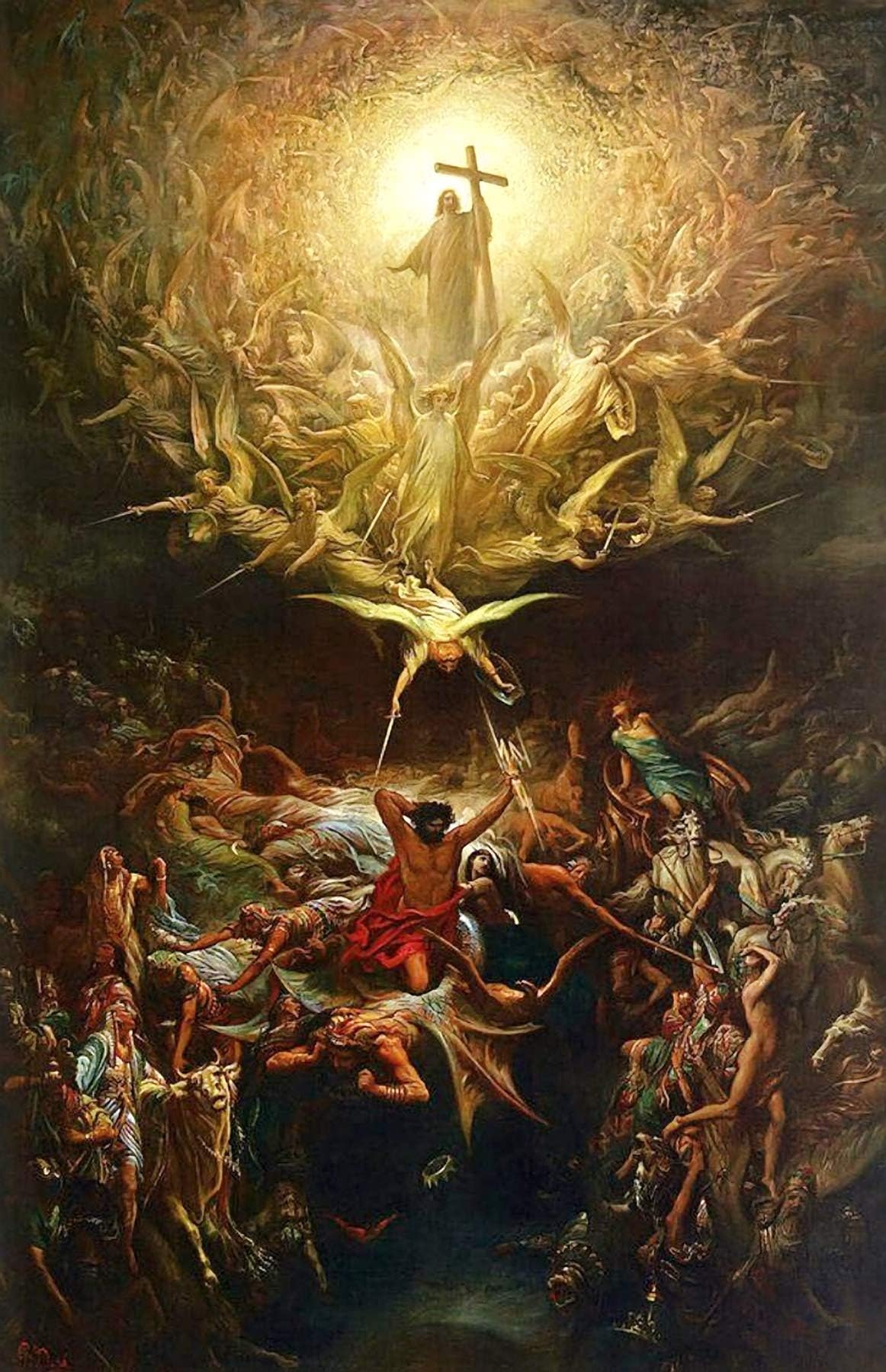 Gustave Dore Triumph of Christianity 30" x 20" Fine Art Giclee Canvas Print (Unframed) Reproduction