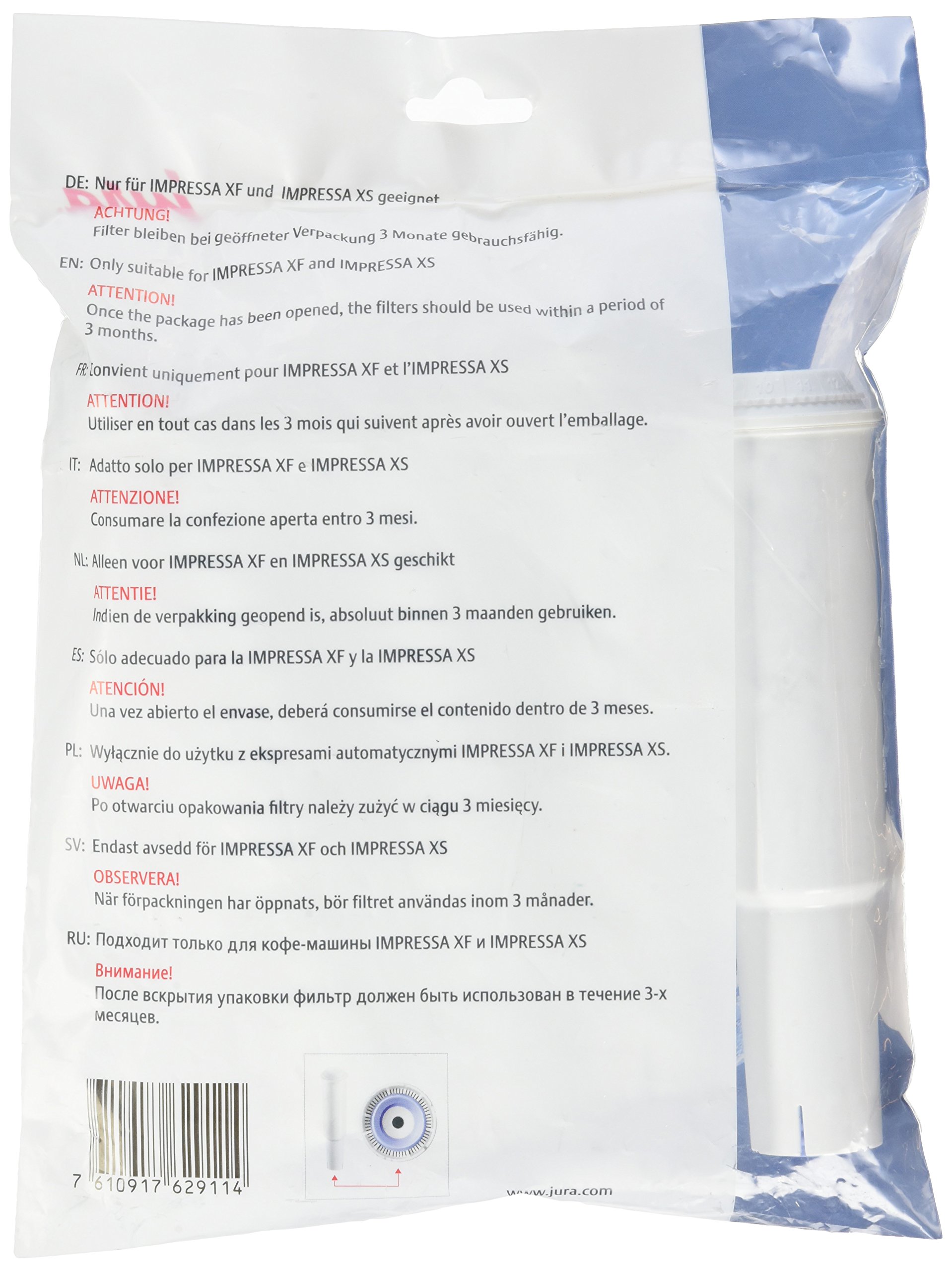 Jura 4x Claris White Filterpatronen